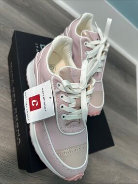 DUCA DEL COSMA Pink Waterproof Lace-Up Women's Sneakers